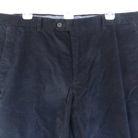 Jos A Bank Reserve Chino Straight Corduroy Black Pants Pockets Mens Size 38 x 30 - Picture 2 of 10
